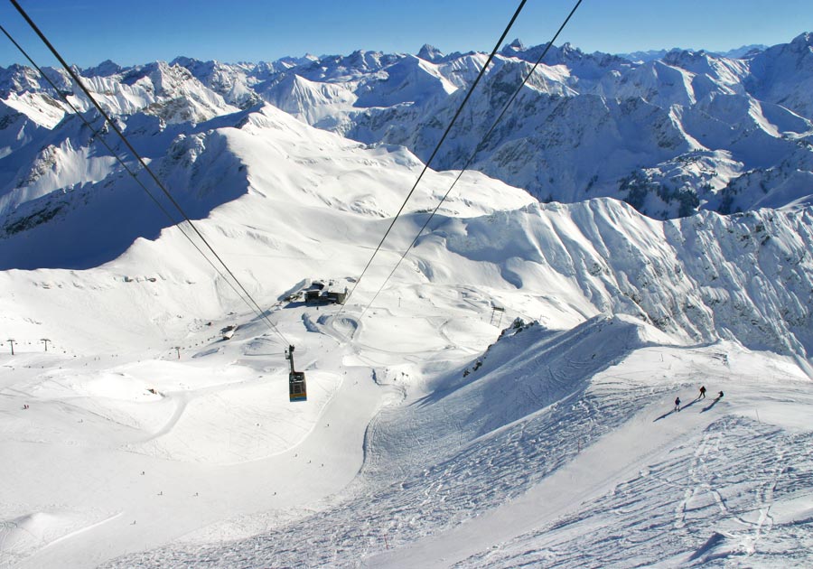 Skifahren am Nebelhorn